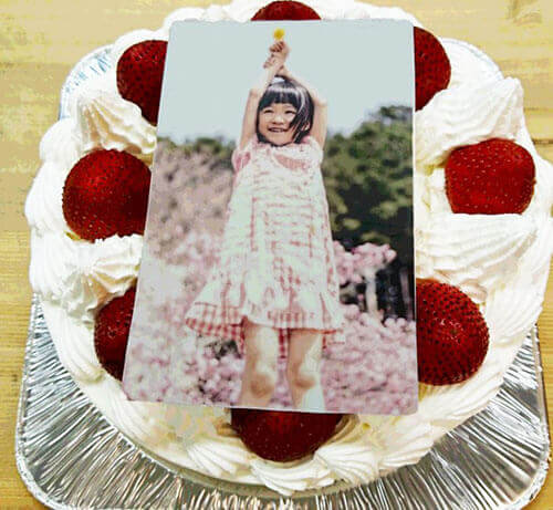 マリオネットの写真ケーキ
