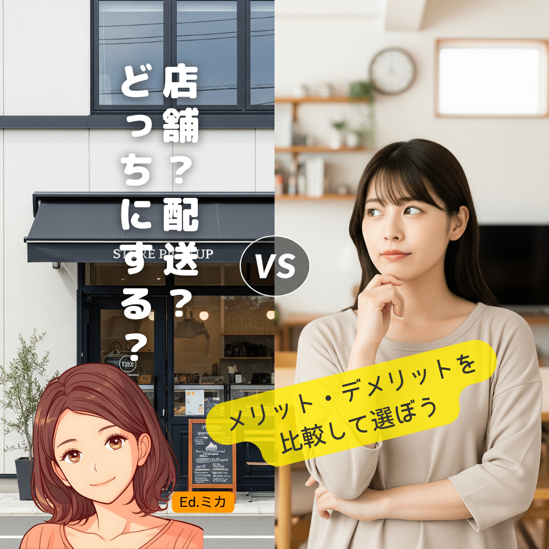 【最初のステップ】店舗受け取り？全国配送？あなたに合うのはどっち？