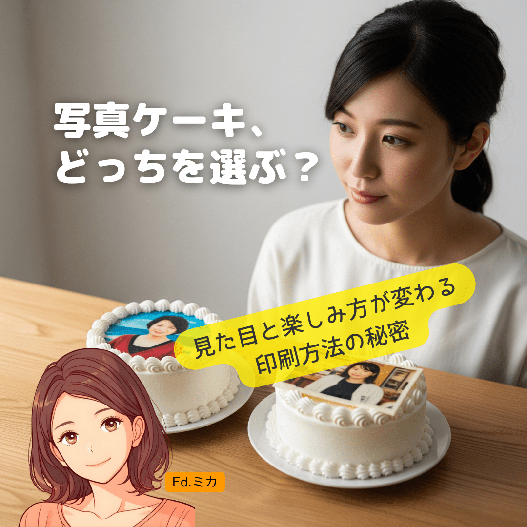 【プロの豆知識】仕上がりが違う！「ケーキに直接印刷」と「プレート印刷」の違いとは？