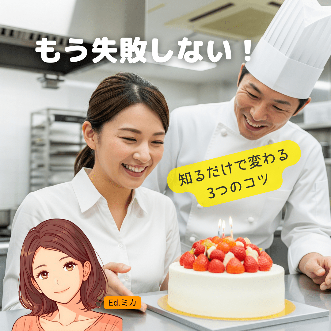 失敗しない!オーダーケーキを成功させる3つのコツ