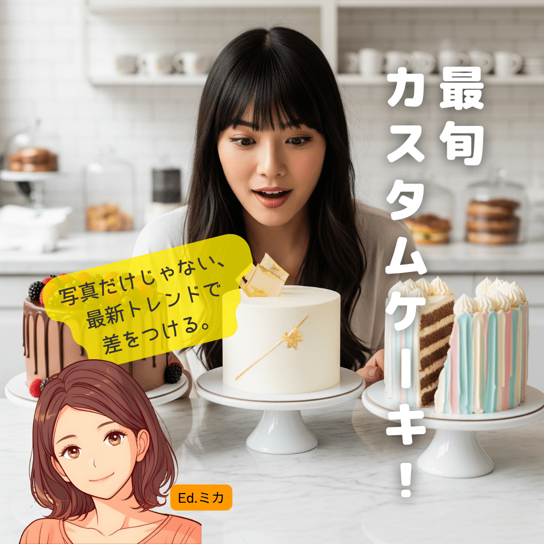 写真だけじゃない！岡崎でオーダーできる最旬カスタムケーキトレンド