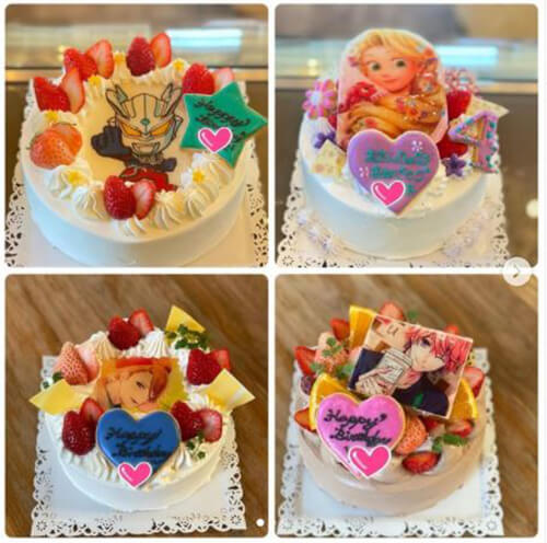 菓子工房・杏の写真ケーキ