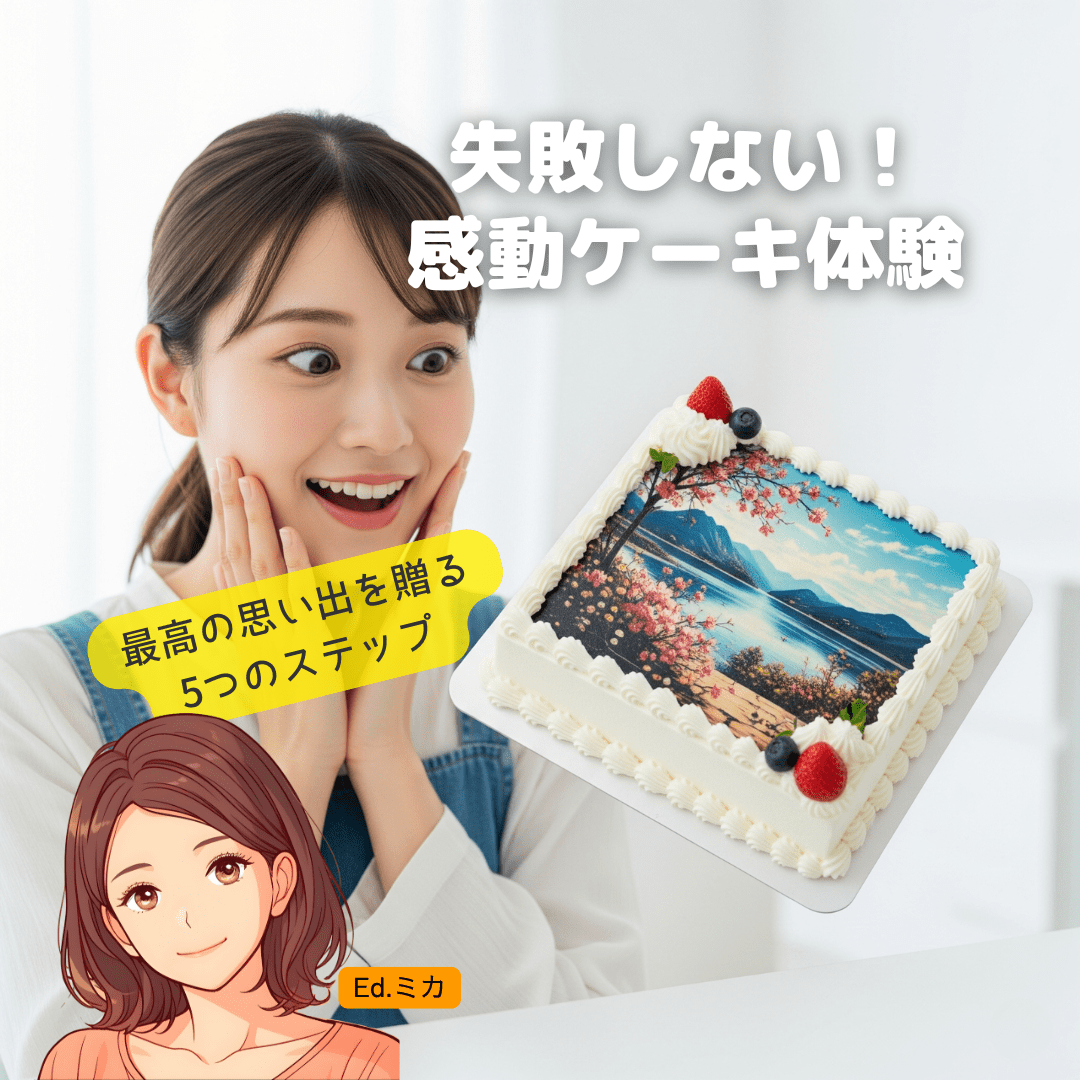 失敗しない！写真ケーキをオーダーするための5つのステップ
