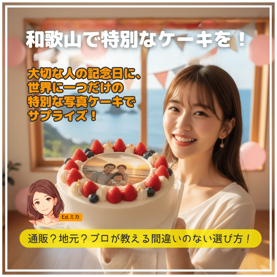 和歌山で最高の写真ケーキを注文する方法｜通販と地元店の選び方完全ガイド